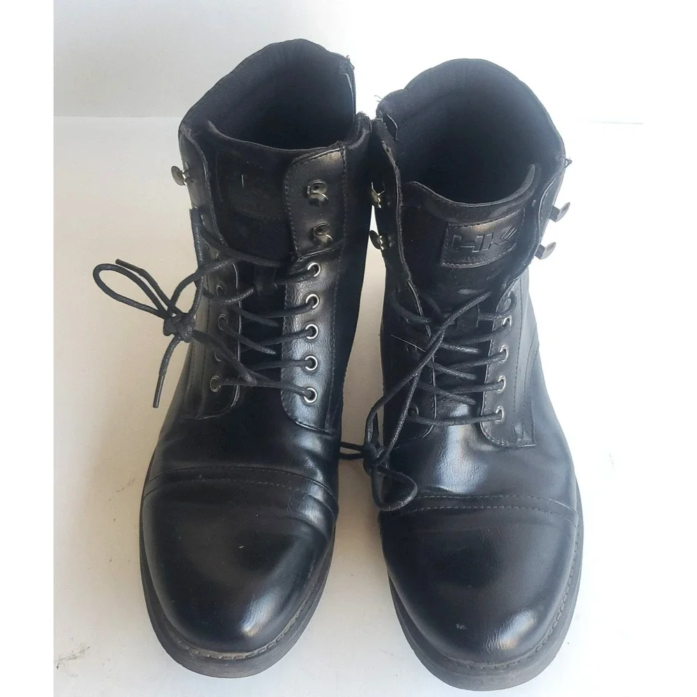 Hawke & Co Black Bowery Memory Foam Insole Chukka Boots Lace-Up Mens 11
